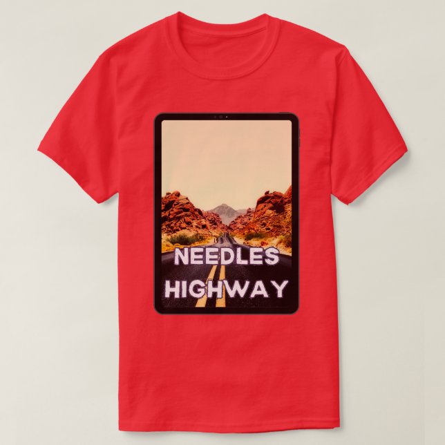 T-shirt aiguilles autoroute 1 (Design devant)
