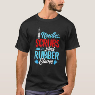 T-shirt Aiguilles Glove Phlebotomiste Infirmière Technicie