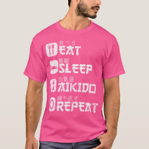 T-shirt Aikido Aikidoka Arts martiaux japonais Cha japonai