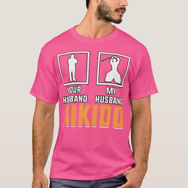 T-shirt Aikido Arts Martiaux Kanji Martial Arts Hommes (Devant)