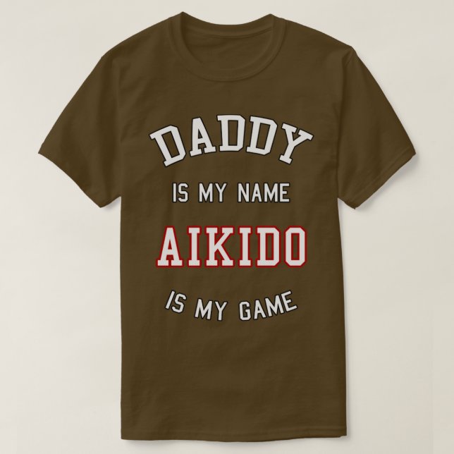 T-shirt Aikido Daddy Cadeau (Design devant)