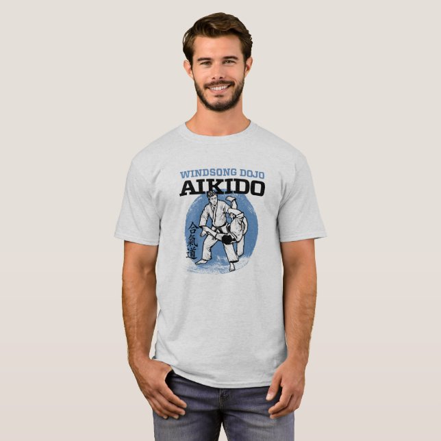 T-shirt Aikido de Dojo de Windsong (Devant entier)