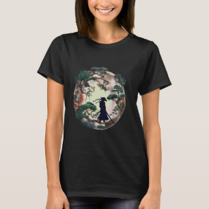 T-shirt Aikido japonais Arbre de vie Samurai Art