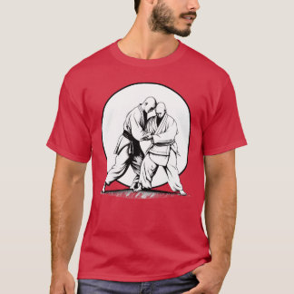 T-shirt Aikido Martial Arts Sports Fighters At Sunset fami