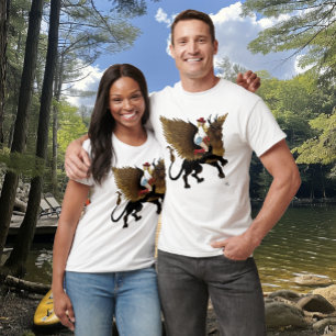 T-shirt Aile de lionne de cowgirl occidentale Griffon Fant