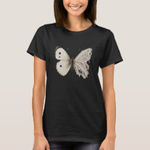 Aile de papillon blanc de chou en délicat Vint