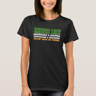 T-shirt Aile de poulet Aile de poulet Chanson Hot Dog Bolo