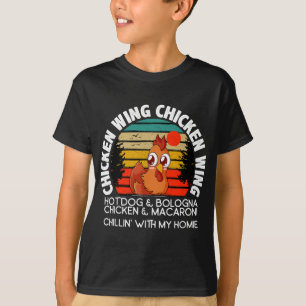 T-shirt Aile de poulet Aile de poulet Chaud Chien Bologne