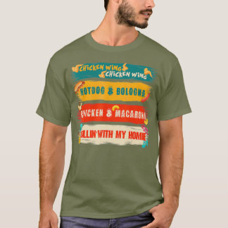 T-shirt Aile de poulet Aile de poulet Hotdog et Bologne