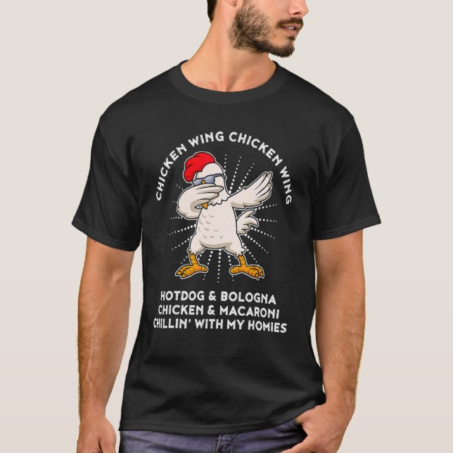 T-shirt Aile de poulet Aile de poulet  Parole de chanson H (Devant)
