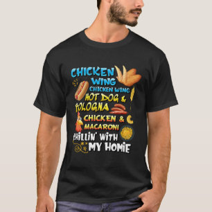 T-shirt Aile de poulet virale Aile de poulet Hot Dog Bolog