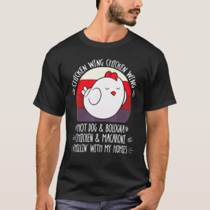T-shirt Aile de poulet virale vintage Aile de poulet Hot D
