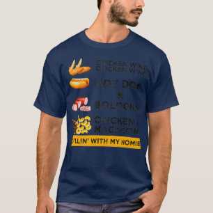 T-shirt Aile de poulets Aile de poulet Hotdog et Bologne H