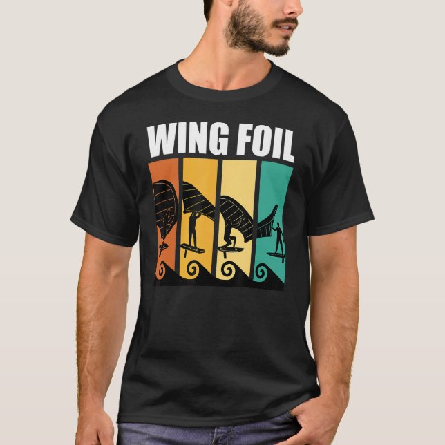 T-shirt Aile de Surf de l'aile Rétro 1 (Devant)