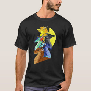 T-SHIRT AILE DES LÉGENDES DE FEU DU DARKSTALKER NETTOYAGE