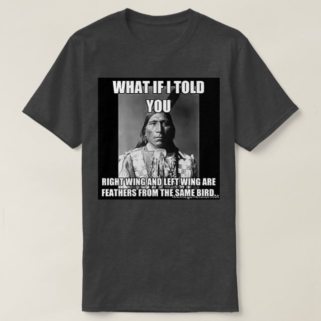 T-shirt Aile droite gauche même oiseau  (Design devant)