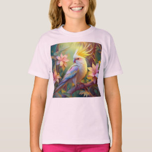 T-shirt Aile Iridescente Cockatiel Imaginaire Oiseau