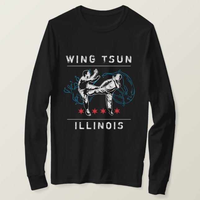 T-shirt Aile Tsun Illinois - Ligne horizontale (Design devant)