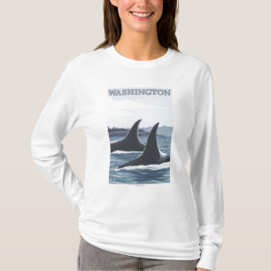 T-shirt Ailerons de WashingtonOrca