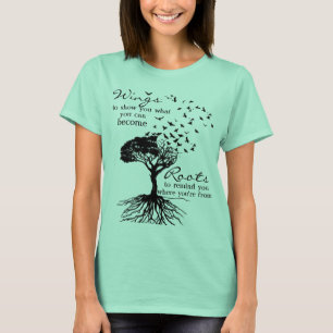 T-shirt ailes 72Marketing et racines dans Seafoam