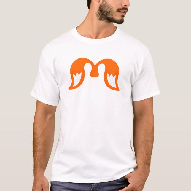 T-shirt Ailes à dégradé de feu M Lettre (Devant)