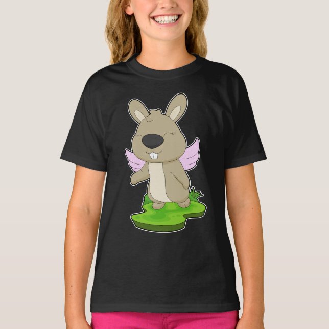 T-shirt Ailes Angel Rabbit Angel (Devant)