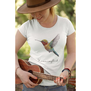 T-shirt Ailes arc-en-ciel : Art vibrant de colibri, person