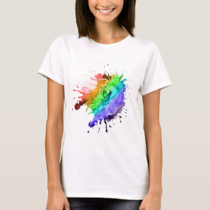 T-shirt ailes arc-en-ciel de l'équine de poney équine pega