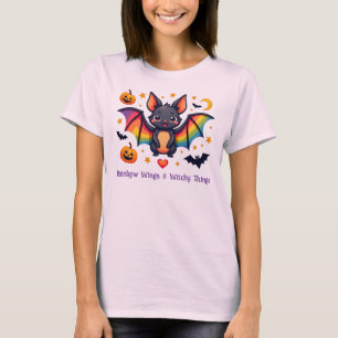 T-shirt Ailes arc-en-ciel LGBT et choses de sorcière