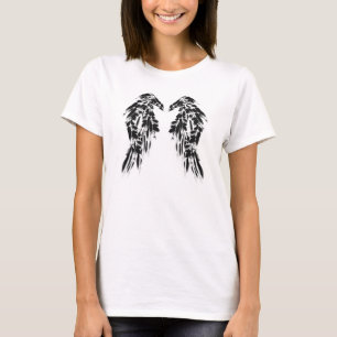 T-shirt Ailes assez noires d'ange de plumes de Raven