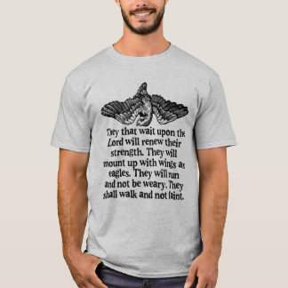 T-shirt Ailes comme 40:31 d'Eagles Isaïe
