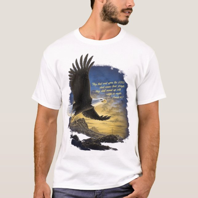 T-shirt Ailes comme Aigles Isaïe 4031 Christian (Devant)