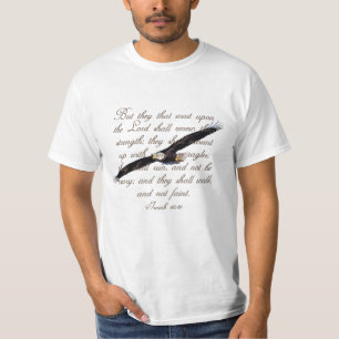 T-shirt Ailes comme Eagles, bible de chrétien de 40:31