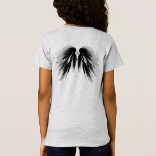 T-Shirt AILES D'ANGE Monogramme gris noir