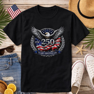 T-shirt Ailes d'argent patriotiques de la liberté