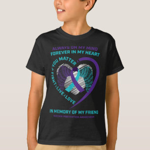 T-shirt Ailes de cœur en mémoire d'un ami - Sensibilisatio