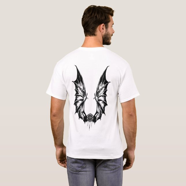 T-shirt Ailes de dragon (Dos entier)