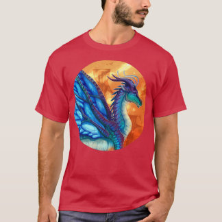 T-shirt Ailes de feu bleu