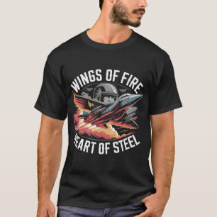 T-shirt Ailes de feu Cœur d'acier Cadeau F-15 Eagle