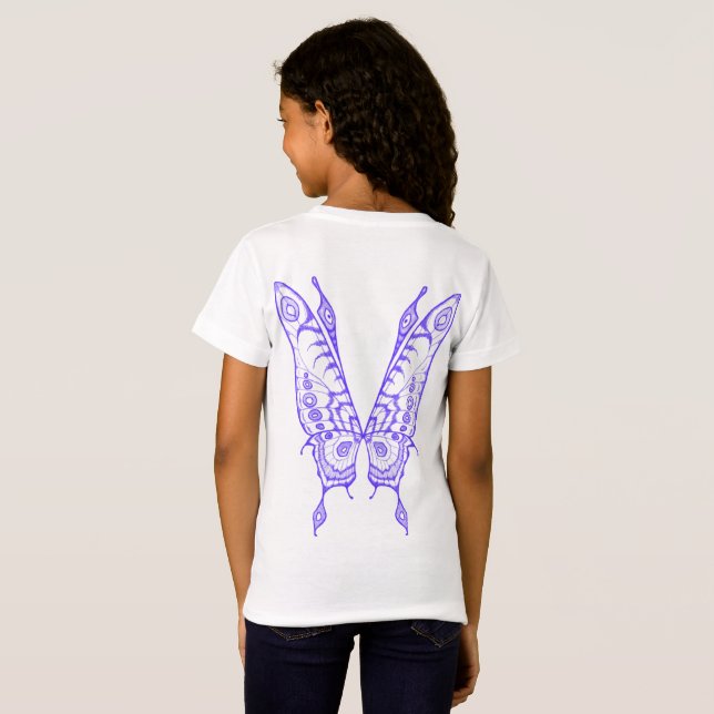 T-Shirt Ailes de fleurs (Dos entier)