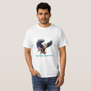 T-shirt "Ailes de la liberté   États-Unis Drapeau et Aigle