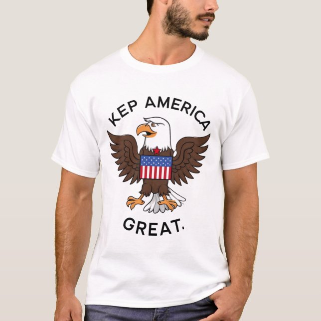 T-shirt "Ailes de la Liberté : Hommage aux aigles" (Devant)