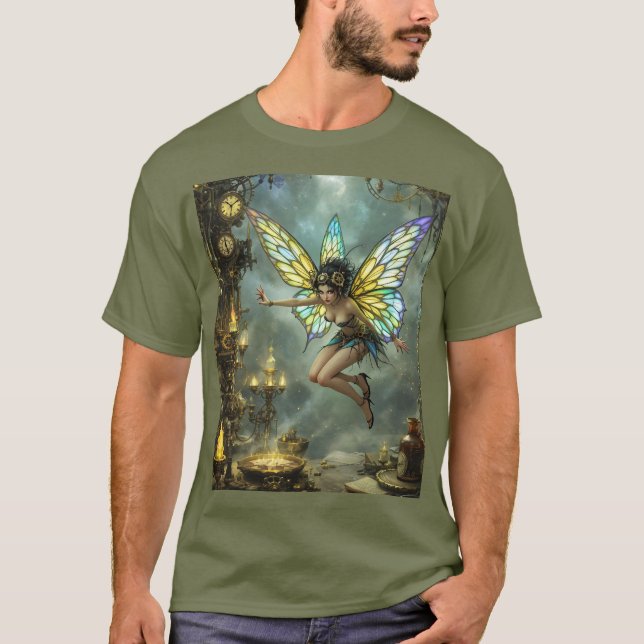 T-shirt Ailes de papillon de lutin mignon fantasy (Devant)