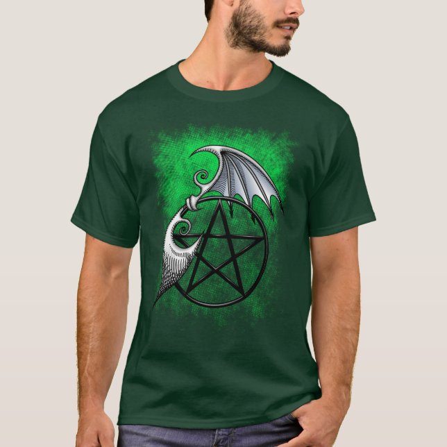 T-shirt ailes de pentagramme (Devant)