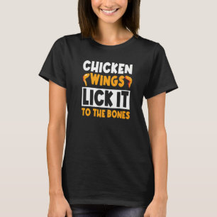 T-shirt Ailes de poulet gourmand frites restauration rapid