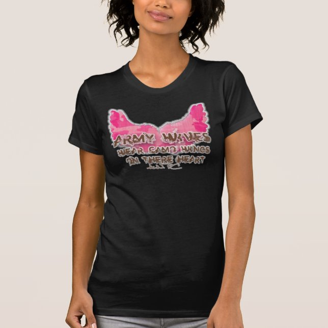 T-shirt Ailes d'épouse d'armée (Devant)