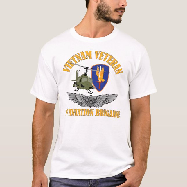 T-shirt Ailes d'équipage aérien de vétéran du Vietnam (Devant)