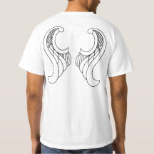 T-Shirt Ailes d'Oiseau Stylisées