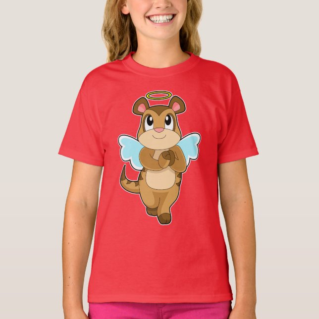 T-shirt Ailes Meerkat Angel (Devant)