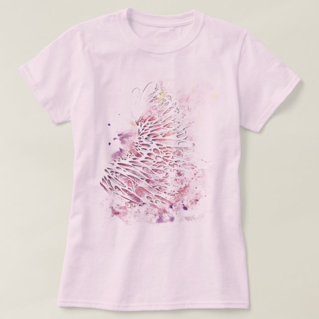 T-shirt Ailes roses (Design devant)